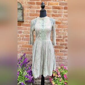 Soiéblu Mint Green Lace Dress